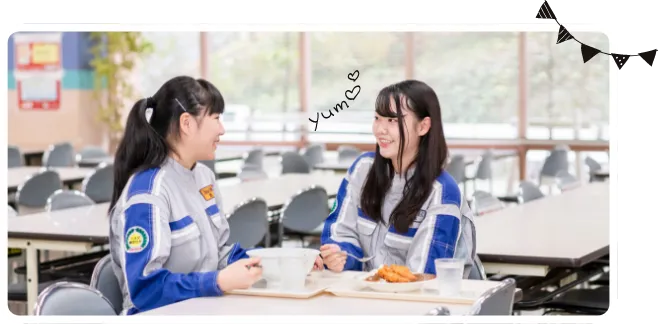 カフェテリアでの様子