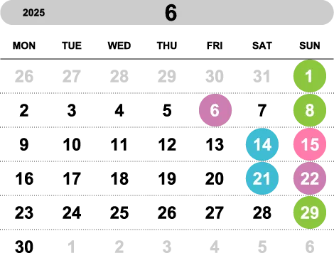 6月スケジュール