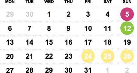 7月スケジュール