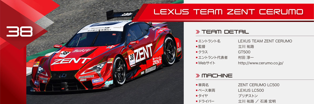 38：LEXUS TEAM ZENT CERUMO