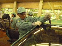 ガラス脱着