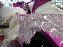 カッティングシート施工