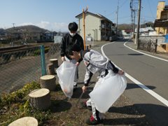 心を込めてゴミを拾いました。